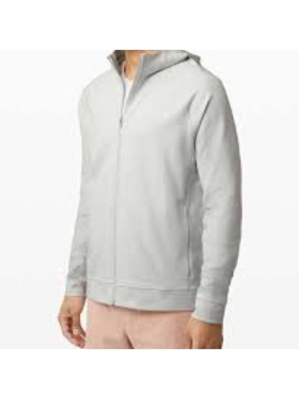 Lululemon City Sweat Full Zip Hoodie Heathered Ultra Light Grey / Sea Salt XXL - Picture 6 of 13